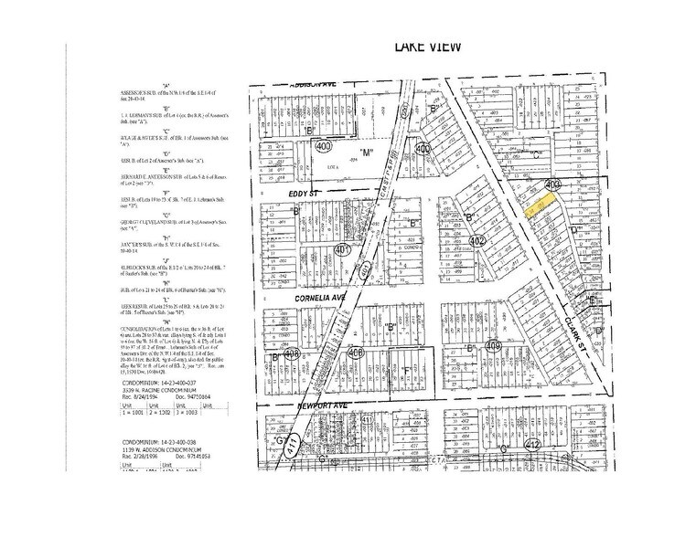 3511 N Clark St, Chicago, IL à louer - Plan cadastral - Image 3 de 7