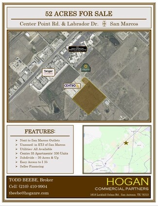 More details for Center Point Rd, San Marcos, TX - Land for Sale