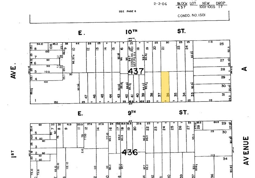 433 E 9th St, New York, NY à louer - Plan cadastral - Image 2 de 9