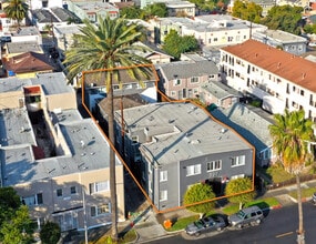 727 Olive Ave, Long Beach, CA - Aérien Vue de la carte