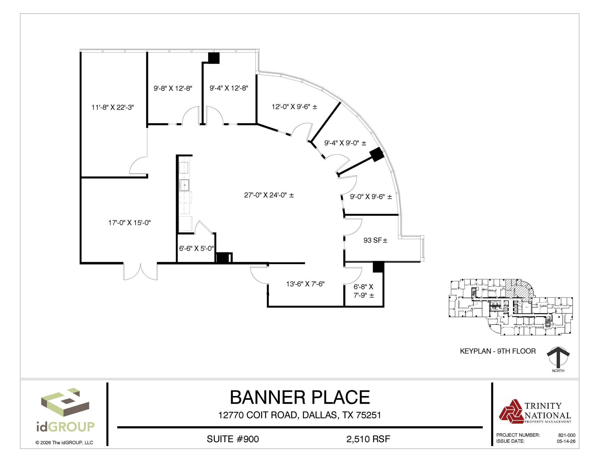 12770 Coit Rd, Dallas, TX à louer Plan d’étage- Image 1 de 2