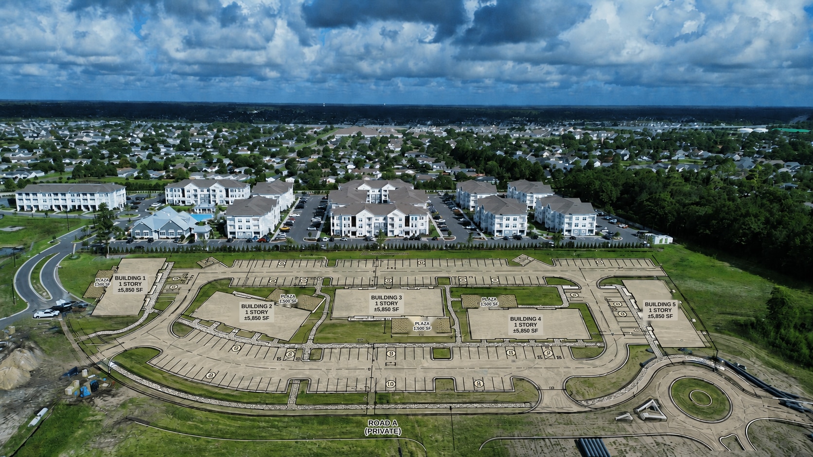 7241 Market Street, Wilmington, NC for lease Aerial- Image 1 of 6