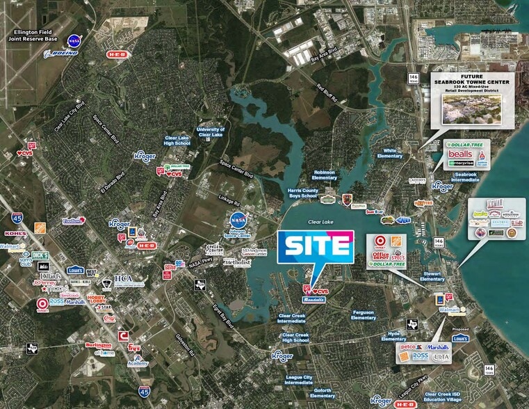 2800 Marina Bay Dr, League City, TX for lease - Aerial - Image 2 of 8