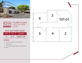 9245 Sky Park Ct, San Diego, CA for lease Floor Plan- Image 1 of 1