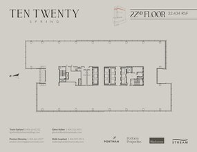 1020 Spring St, Atlanta, GA à louer Plan d’étage- Image 1 de 1