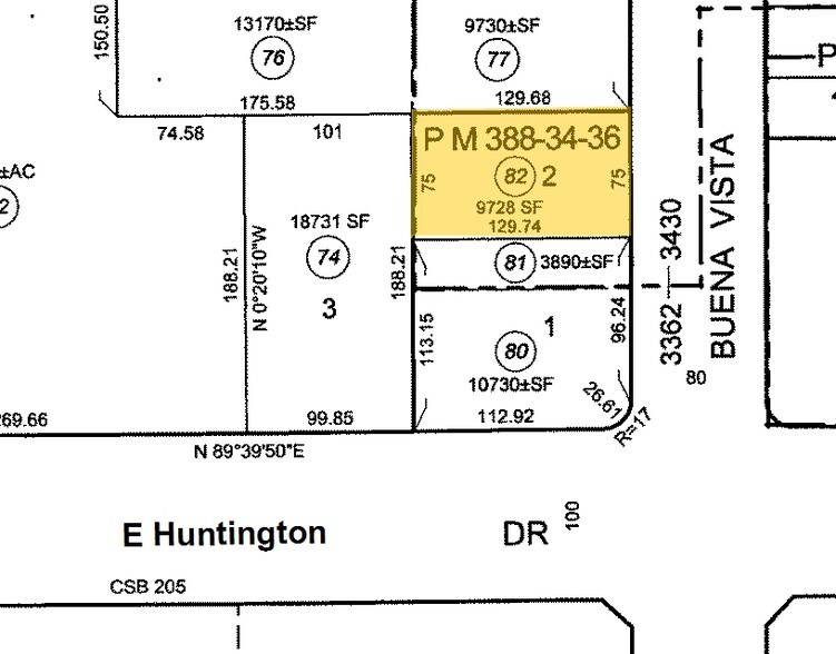 1265 Huntington Dr, Duarte, CA à louer - Plan cadastral - Image 3 de 3