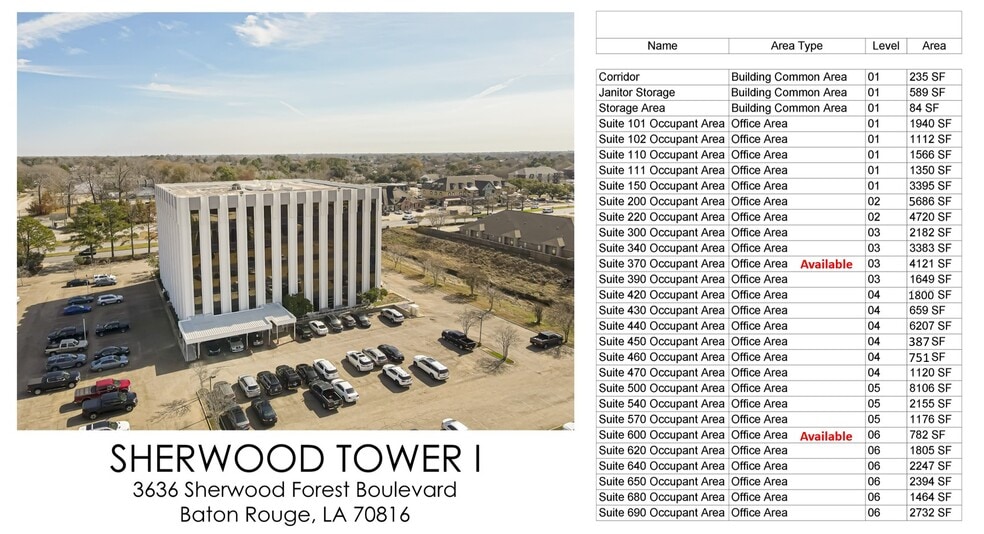 3636 S Sherwood Forest Blvd, Baton Rouge, LA for lease - Building Photo - Image 2 of 52
