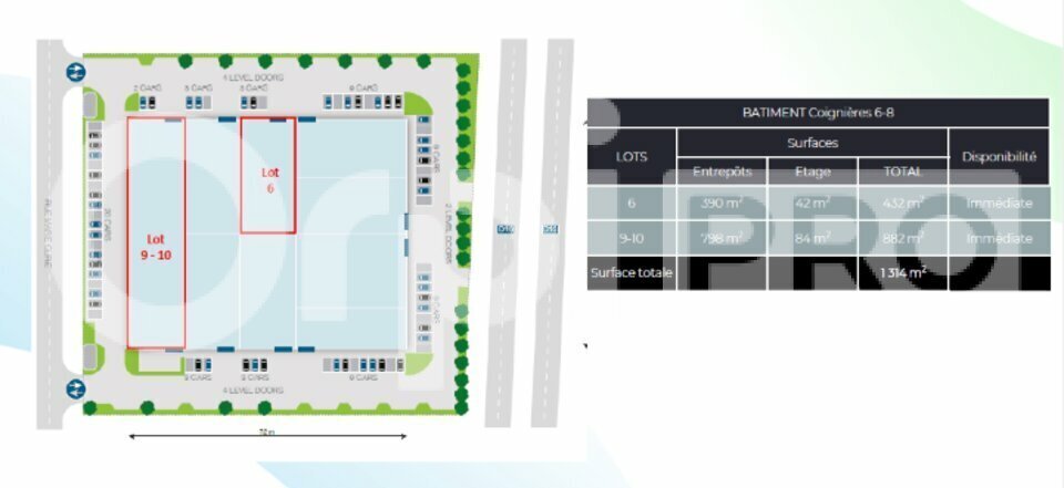 Flex dans Coignieres à louer Plan de site- Image 1 de 5