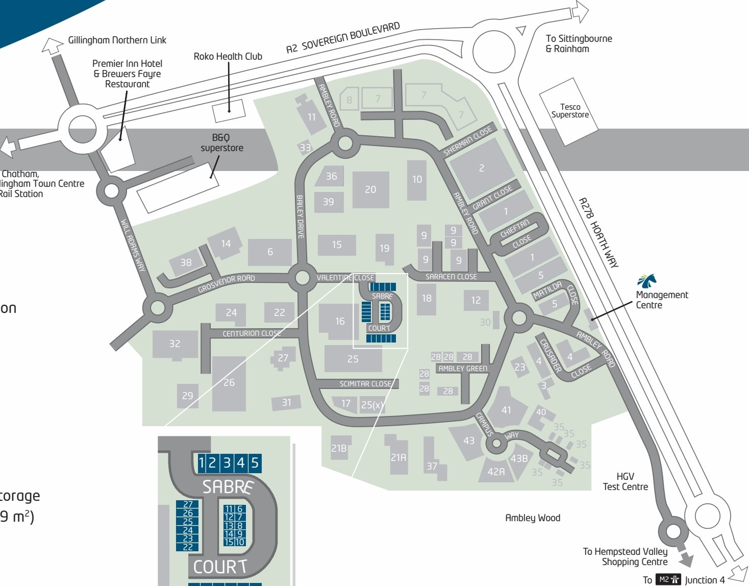 Sabre Ct, Gillingham for lease Site Plan- Image 1 of 3