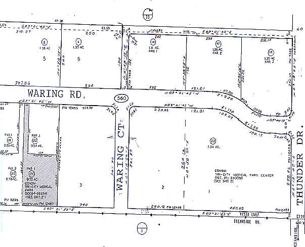 3907 Waring Rd, Oceanside, CA for lease - Plat Map - Image 3 of 16