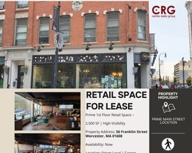 56 Franklin St, Worcester, MA for lease Building Photo- Image 2 of 5