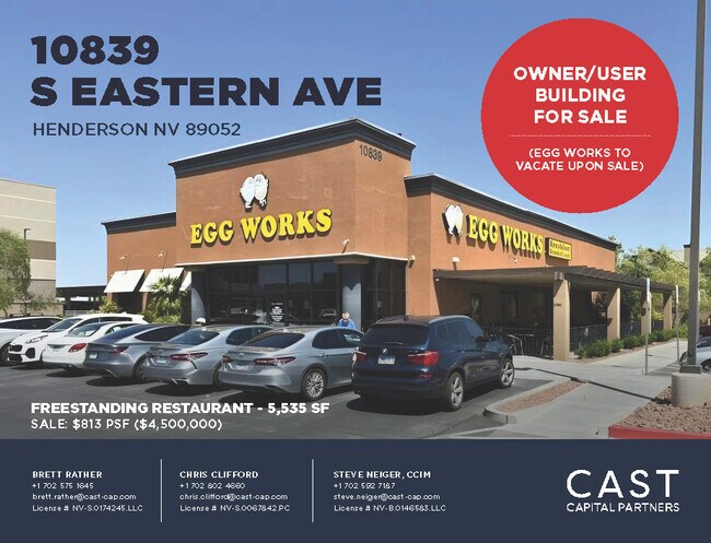 More details for 10839 S Eastern Ave, Henderson, NV - Retail for Sale