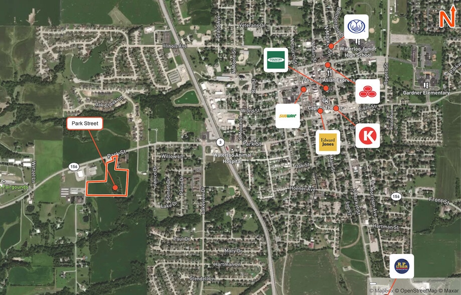 Park St, Waterloo, IL à vendre - Photo du bâtiment - Image 2 de 2