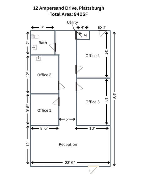 12 Ampersand Dr, Plattsburgh, NY for lease - Building Photo - Image 2 of 7
