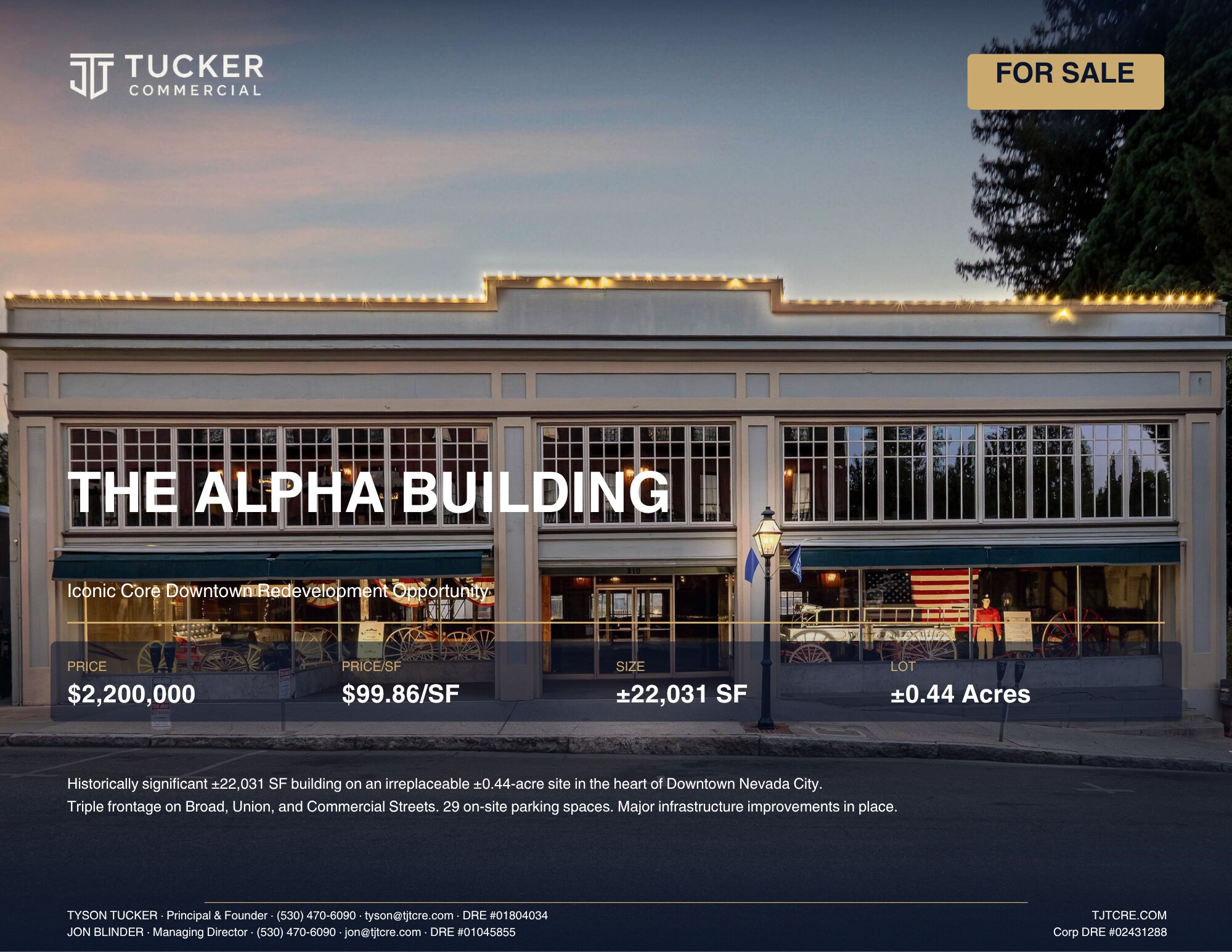 210 Broad St, Nevada City, CA à vendre Photo principale- Image 1 de 40