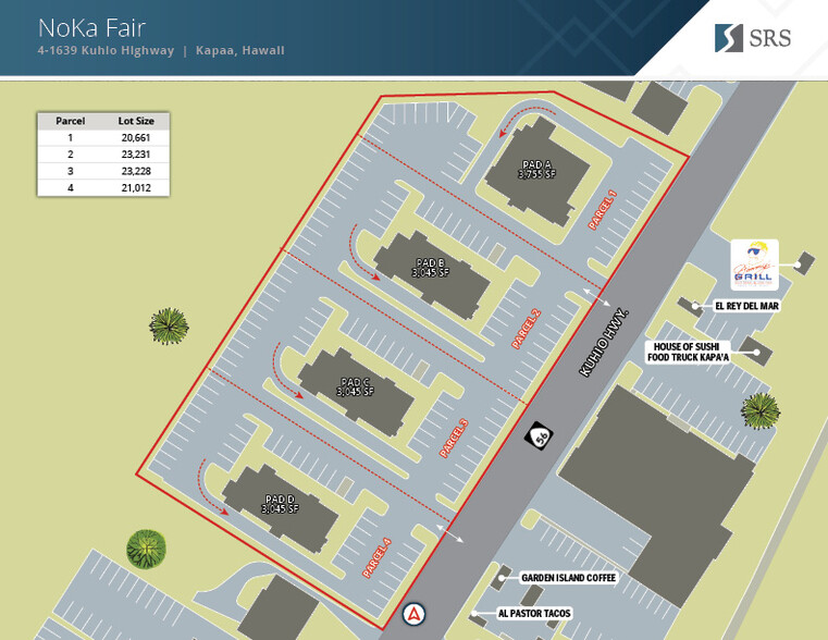 4-1613 Kuhio Hwy, Kapaa, HI for sale - Site Plan - Image 1 of 1