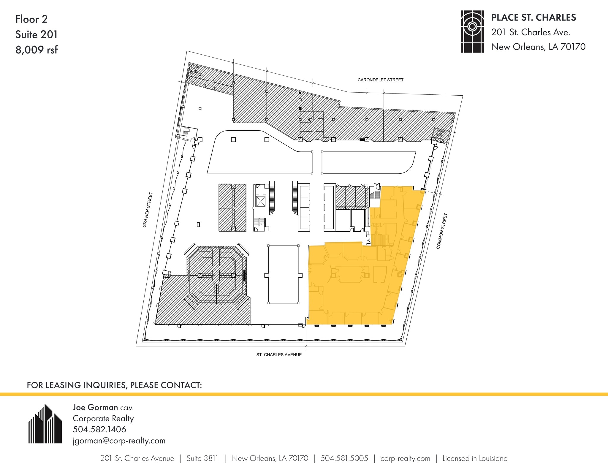 201 St. Charles Ave, New Orleans, LA for lease Site Plan- Image 1 of 4