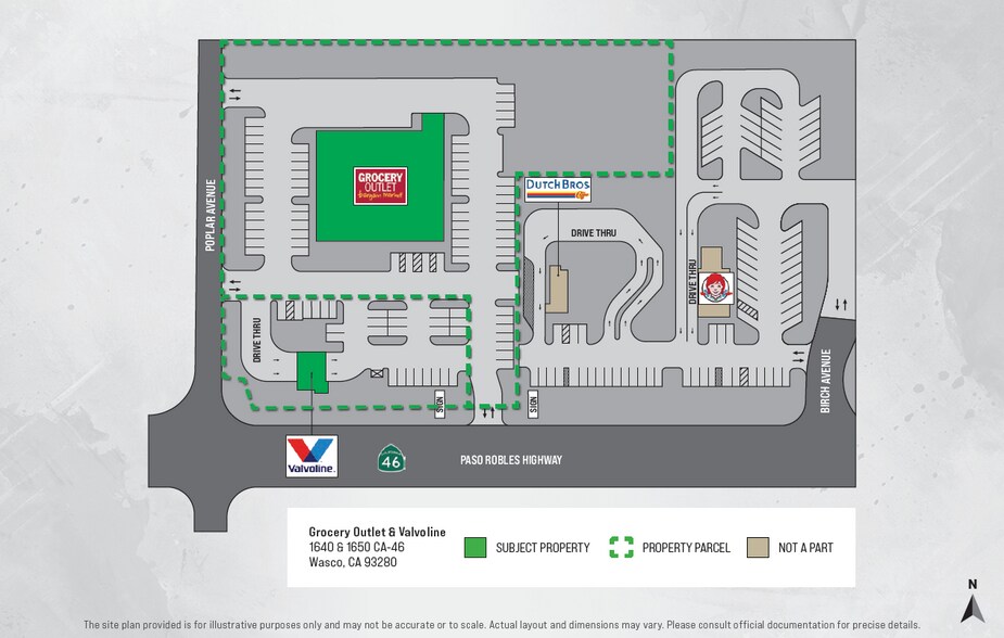 Grocery Outlet & Valvoline | Wasco, CA portefeuille de 2 propriétés à vendre sur LoopNet.ca - Photo du bâtiment - Image 2 de 5