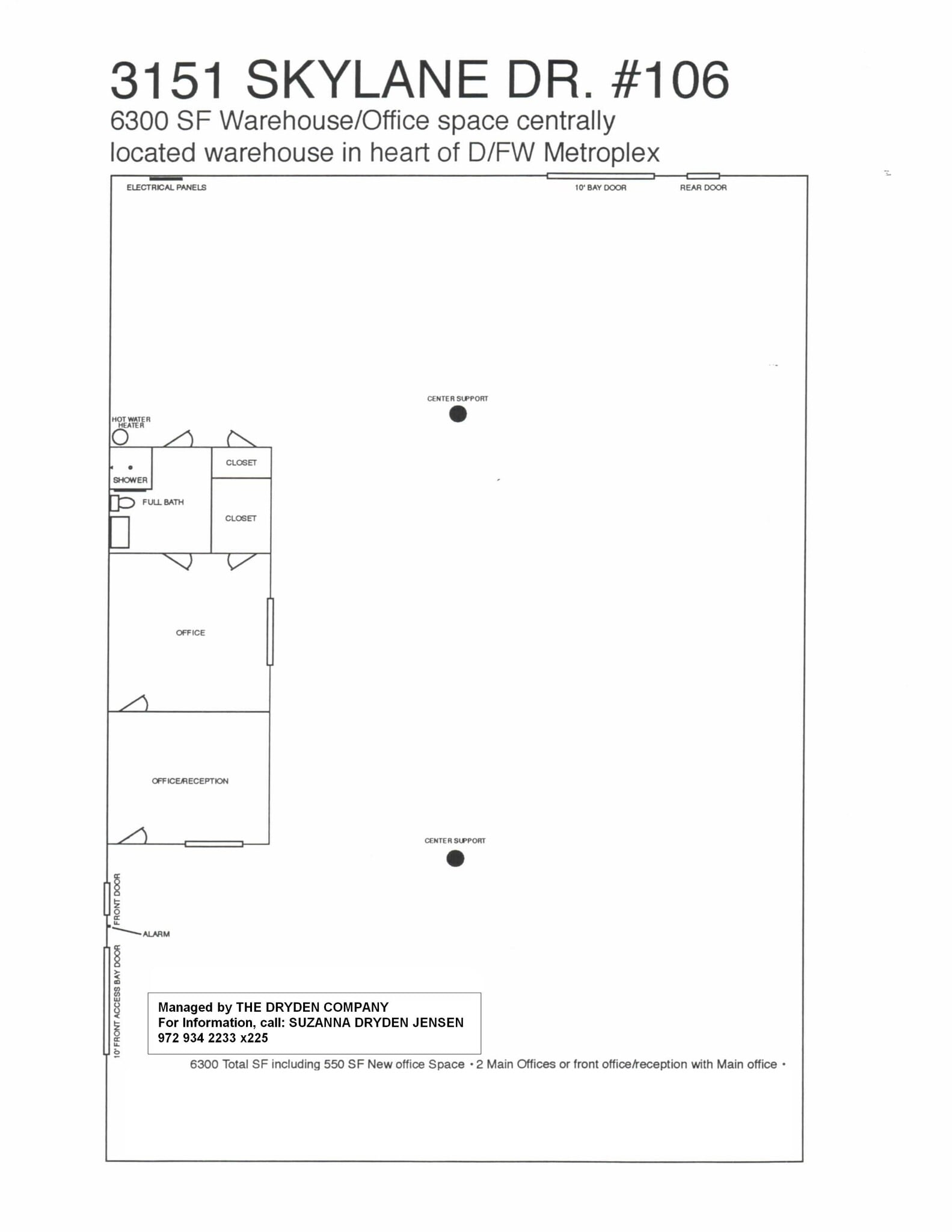 3151 Skylane Dr, Carrollton, TX à louer Plan d’étage- Image 1 de 1
