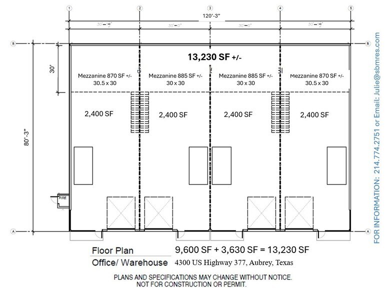 4300 US Highway 377, Aubrey, TX for sale - Floor Plan - Image 3 of 8
