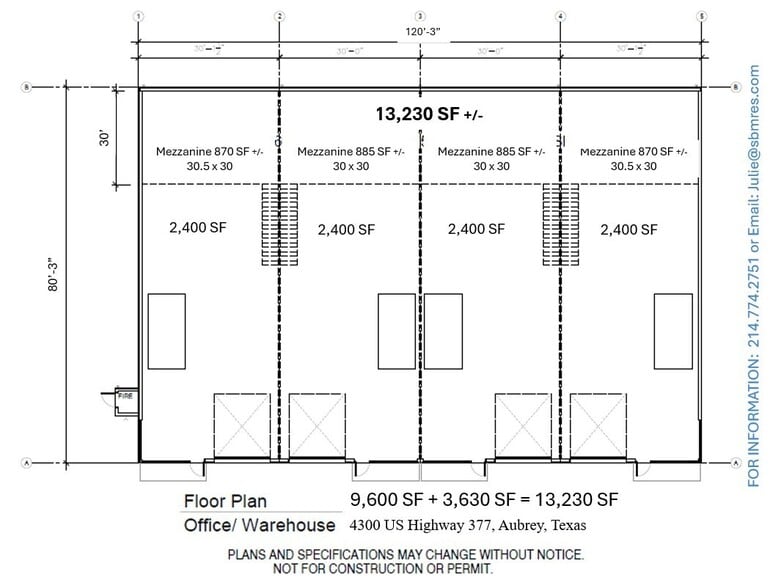 4300 US Highway 377, Aubrey, TX à vendre - Plan d’étage - Image 3 de 8