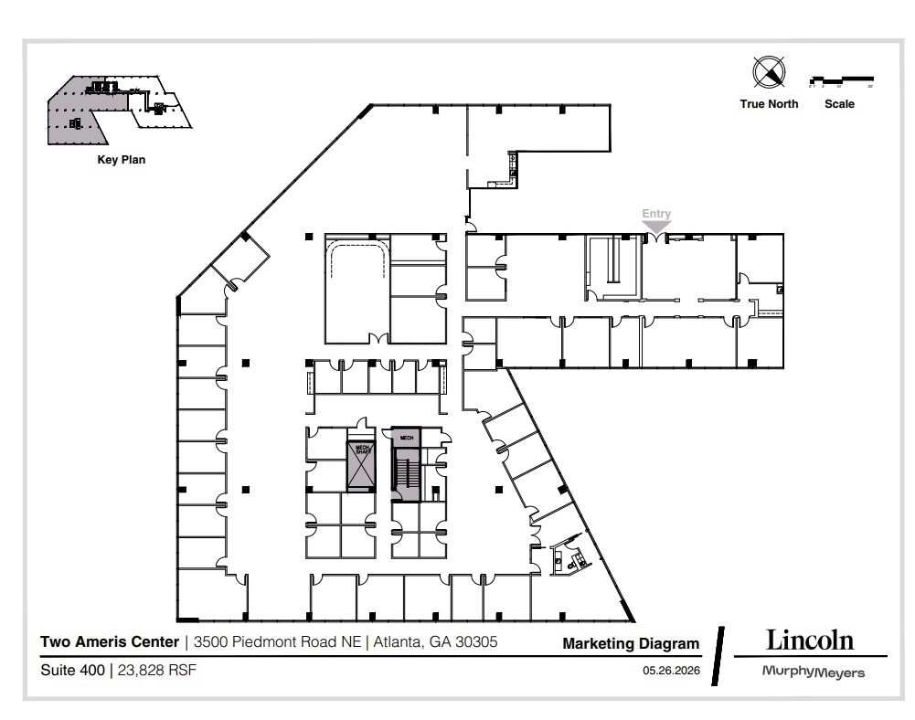 3500 Piedmont Rd NE, Atlanta, GA à louer Plan d’étage- Image 1 de 1