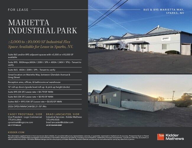 Plus de détails pour 855-895 Marietta Way, Sparks, NV - Industriel à louer