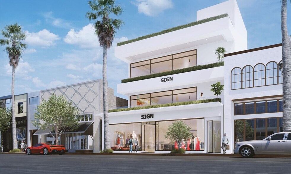 414 N Beverly Dr, Beverly Hills, CA à vendre - Photo du bâtiment - Image 2 de 9