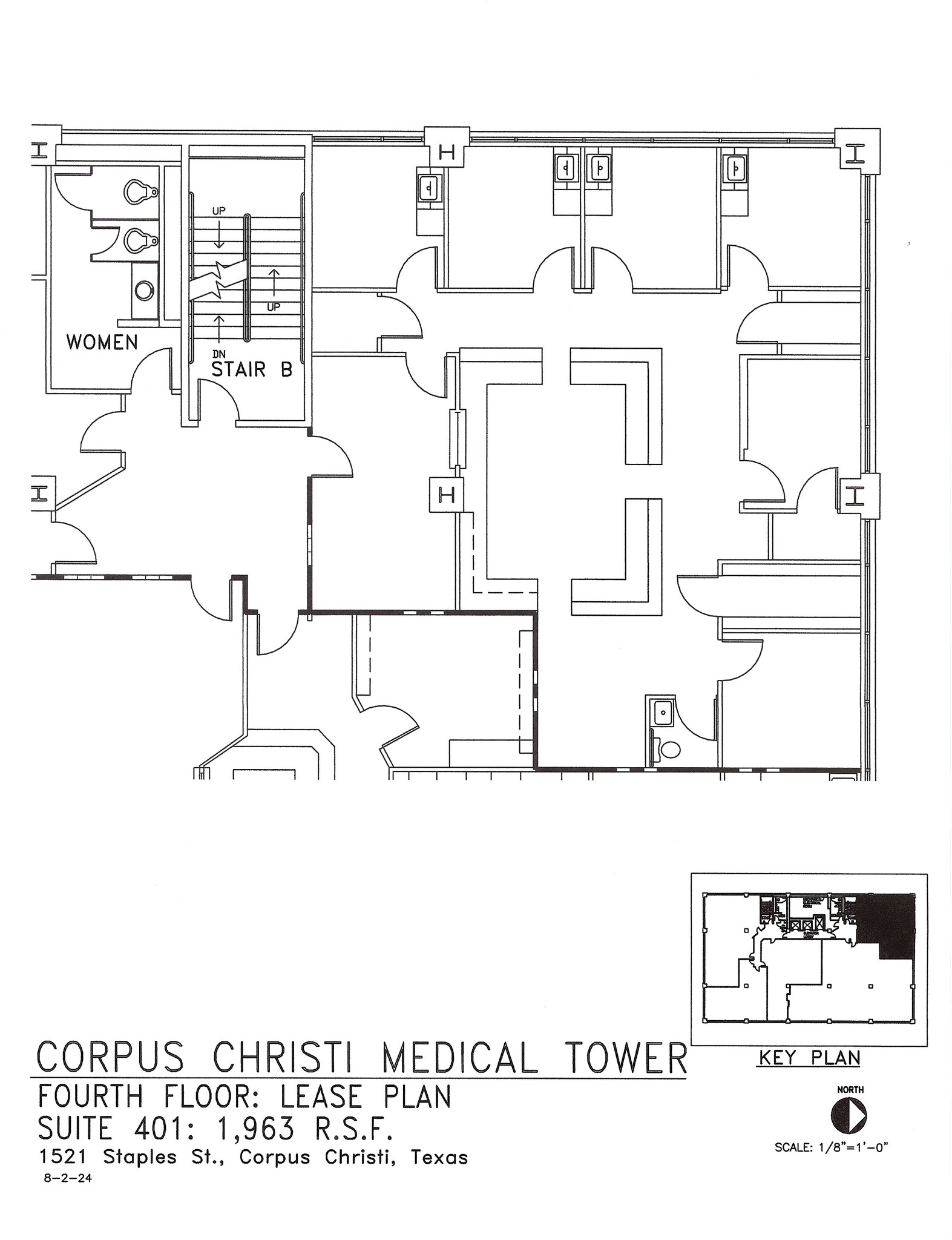 1521 Staples St, Corpus Christi, TX à louer Plan d  tage- Image 1 de 1