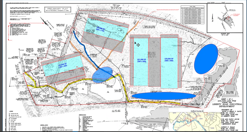 3410-3432 MCConnell Rd, Greensboro, NC à vendre - Plan de site - Image 2 de 4