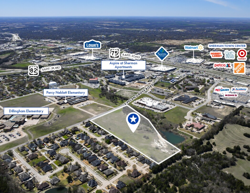 NEQ of Calais Street, Sherman, TX à vendre Aérien- Image 1 de 4