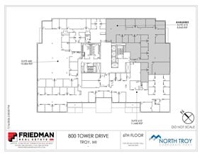 800 Tower Dr, Troy, MI à louer Plan d’étage- Image 2 de 2