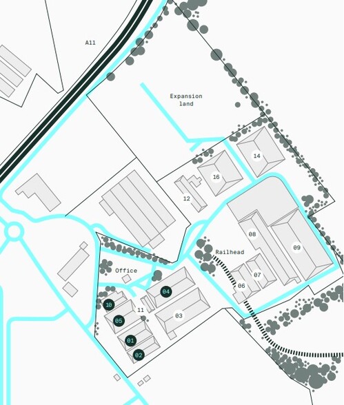 Harling Rd, Norwich à louer - Plan de site - Image 2 de 4