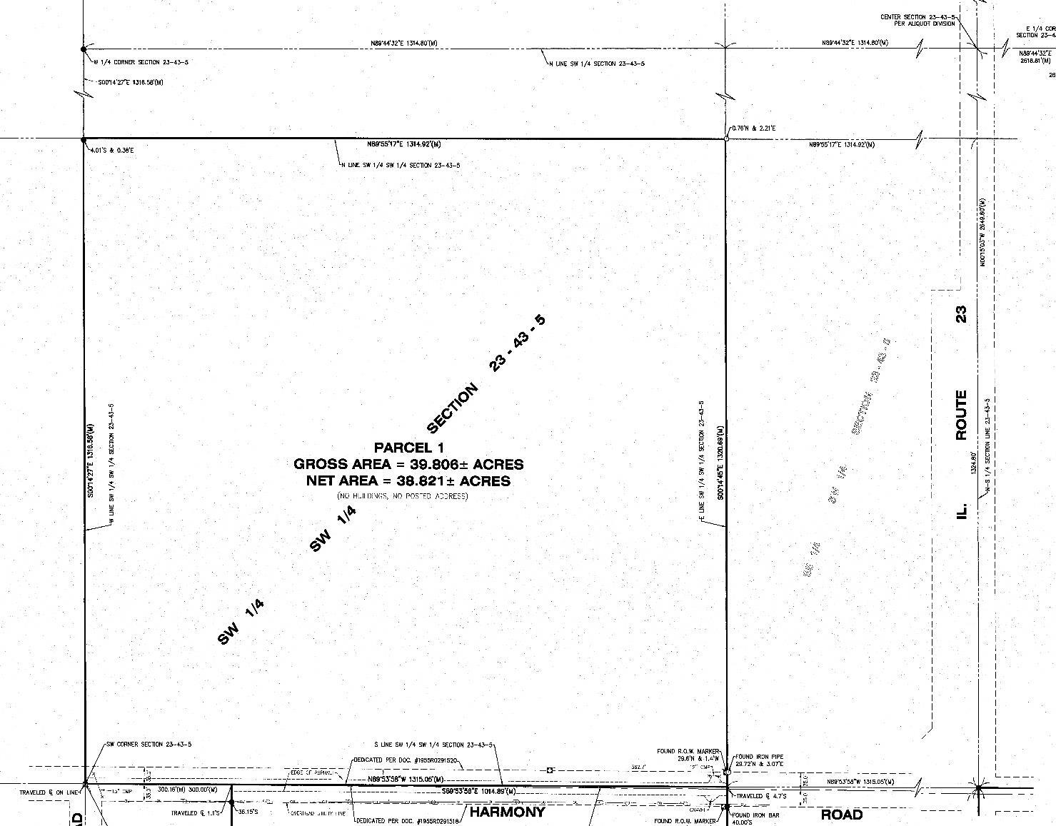 35 to 110 Acres in Marengo, Marengo, IL à vendre Plan cadastral- Image 1 de 4