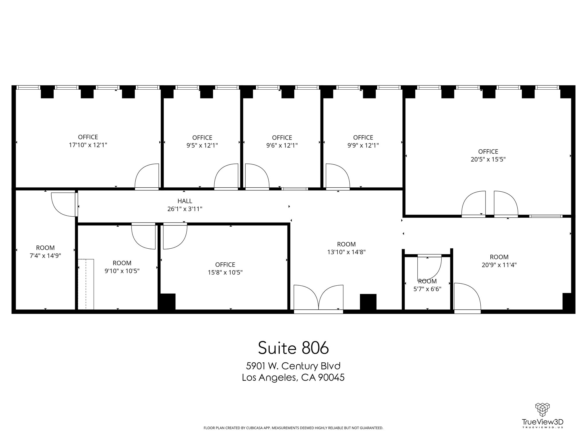 5901 W Century Blvd, Los Angeles, CA à louer Plan d’étage- Image 1 de 1