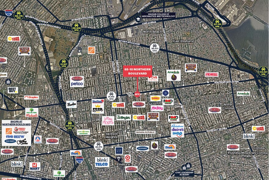 8510 Northern Blvd, Jackson Heights, NY à louer - Aérien - Image 2 de 2