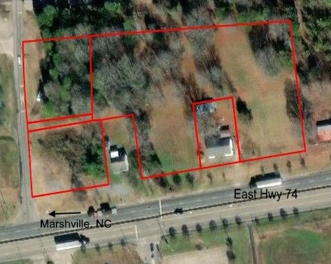E 74 Hwy, Marshville, NC for sale - Aerial - Image 1 of 2