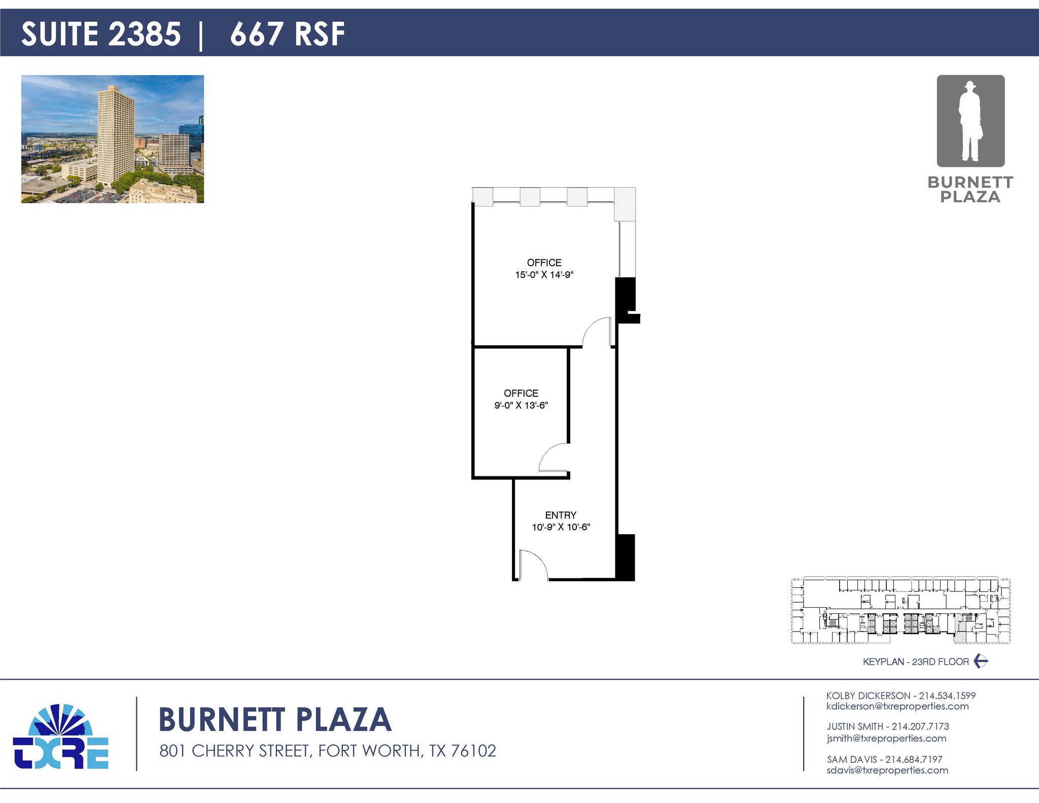 801 Cherry St, Fort Worth, TX for lease Floor Plan- Image 1 of 1