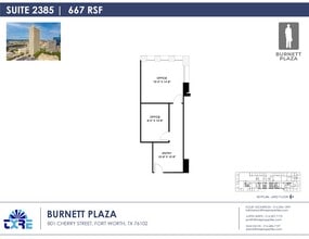 801 Cherry St, Fort Worth, TX for lease Floor Plan- Image 1 of 1
