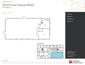 2610 Crow Canyon Rd, San Ramon, CA à louer Plan d  tage- Image 1 de 1