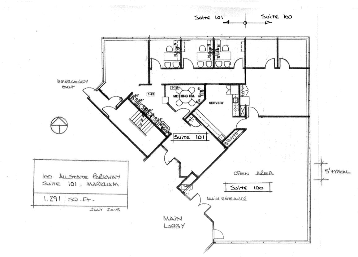 90 Allstate Pky, Markham, ON for lease Floor Plan- Image 1 of 1