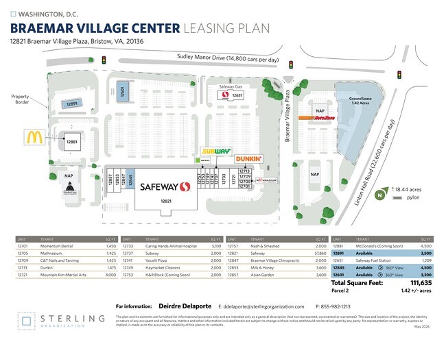 Plus de détails pour 12701-12857 Sudley Manor Dr, Bristow, VA - Commerce de détail à louer