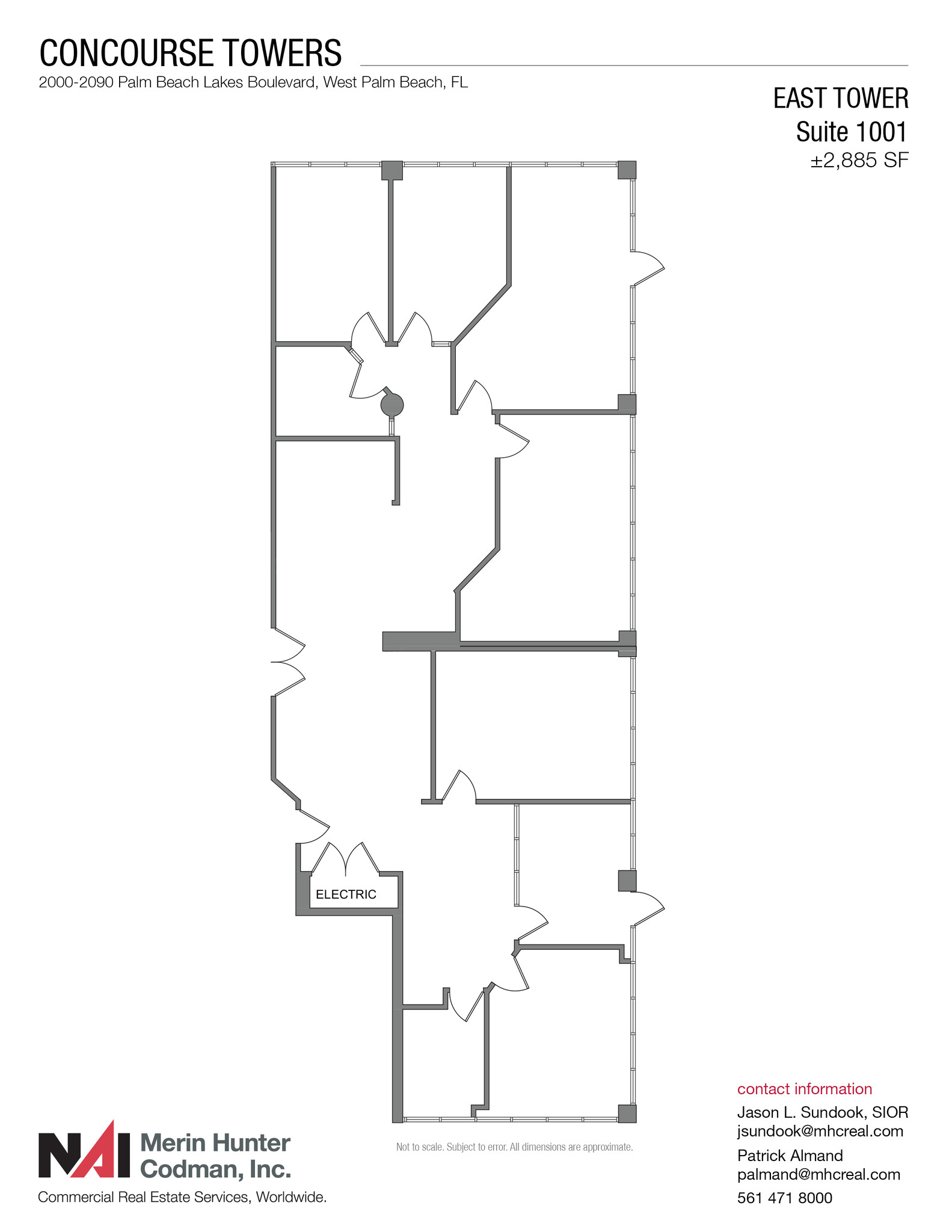 2090 Palm Beach Lakes Blvd, West Palm Beach, FL à louer Plan d  tage- Image 1 de 5