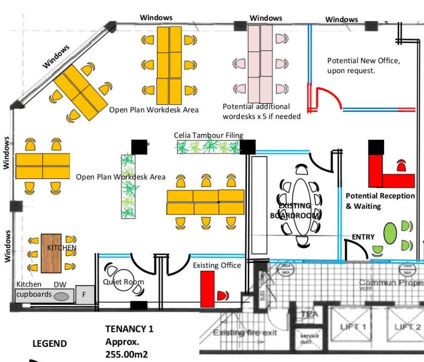 22 Market St, Sydney for lease Floor Plan- Image 1 of 4