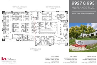 9927-9931 Muirlands Blvd, Irvine, CA à louer Plan d  tage- Image 1 de 1