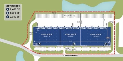 101-105 Sh Morgan Pky, Bloomingdale, GA for lease Site Plan- Image 2 of 3