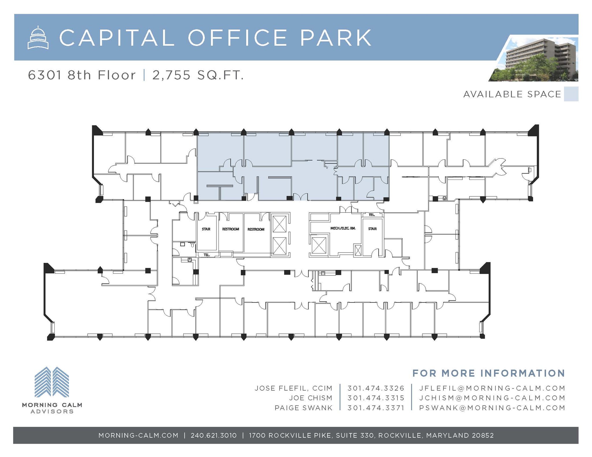 6301 Ivy Ln, Greenbelt, MD à louer Plan d’étage- Image 1 de 2