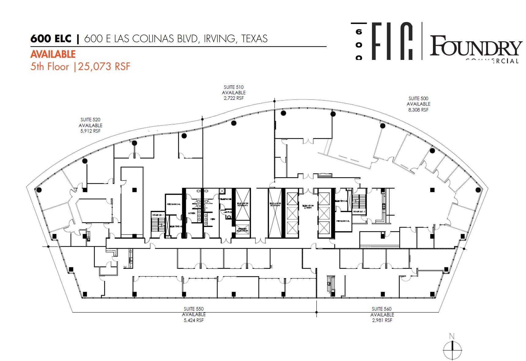 600 E Las Colinas Blvd, Irving, TX à louer Plan d  tage- Image 1 de 1