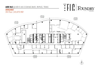 600 E Las Colinas Blvd, Irving, TX à louer Plan d  tage- Image 1 de 1