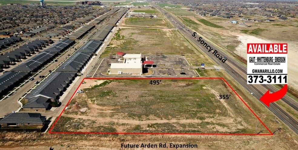 Soncy & Arden Rd, Amarillo, TX for sale - Building Photo - Image 1 of 1